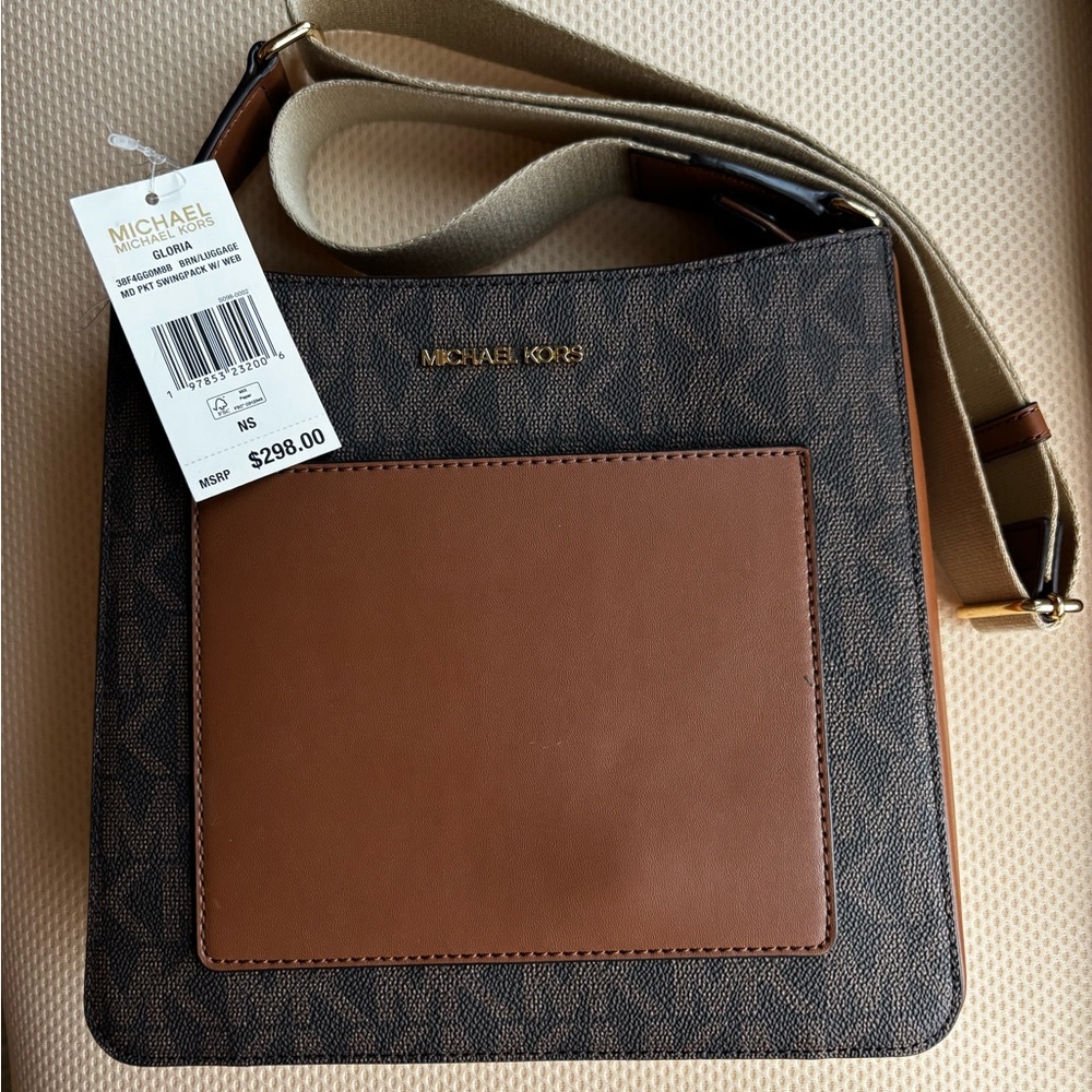 Michael Kors women’s Brown and Tan crossbody bag